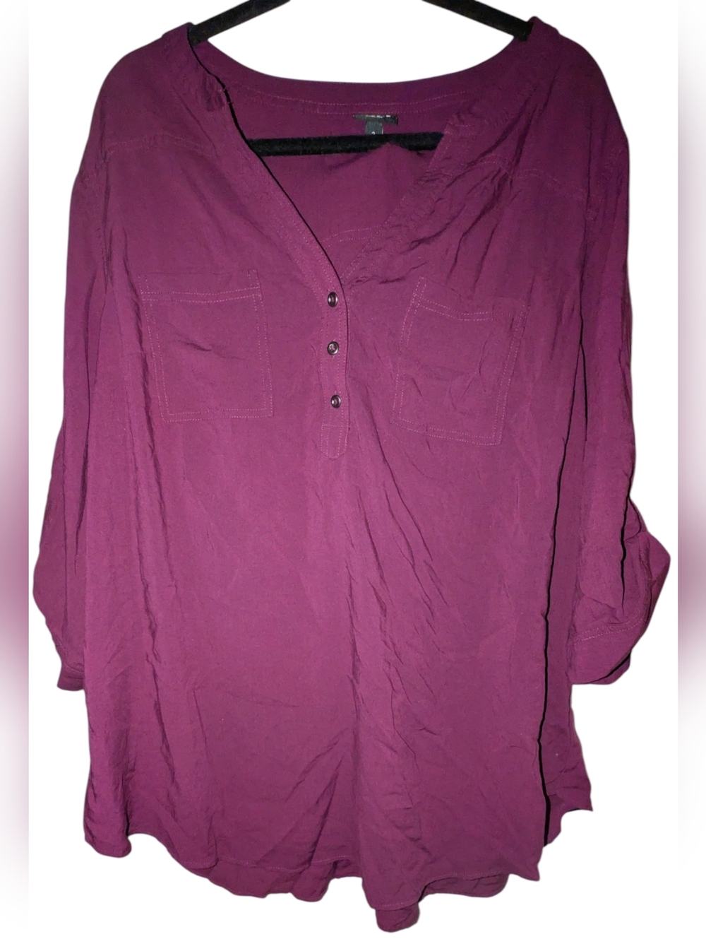 Torrid Harper Georgette Pullover Blouse Purple 2